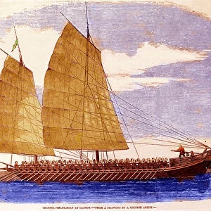 Chinese pirate junk of Canton, early 19th century