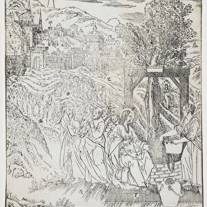 Christ at the Well, plate from Giulio Alenis "
