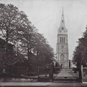 The Church of SS Peter and Paul, Kettering (b / w photo)