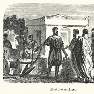 Cincinnatus recalled to Rome (engraving)