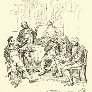 A Circle of Admirals, Fanny Prices claimed acquaintances (engraving)