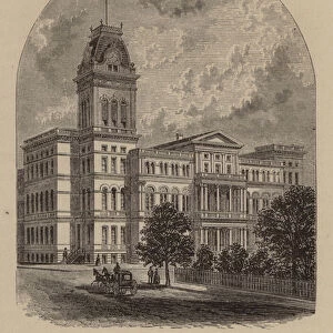 The City Hall, Louisville (engraving)