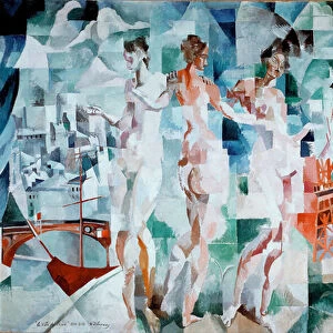 The City of Paris Painting by Robert Delaunay (1885-1941), 1910-1912. Oil on canvas. Paris, a national museum of modern art