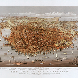 The City of San Francisco by Currier & Ives, c. 1878 (colour litho)