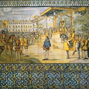 Clebrations in Valladolid in honor of Philip II of Spain in Mai 1559