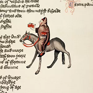 The Clerk of Oxfords Tale, detail from The Canterbury Tales, by Geoffrey Chaucer (c