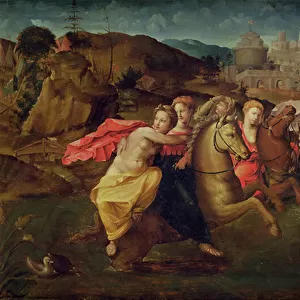 Cloelia and the Virgins fleeing from the Field of Porsenna, c. 1530-35 (oil on panel)