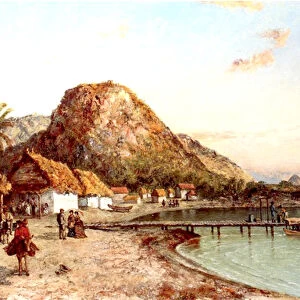 Coastal Scene, Jamaica, 1875 (oil on canvas)