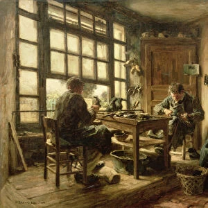 The Cobblers, 1880 (oil on canvas)