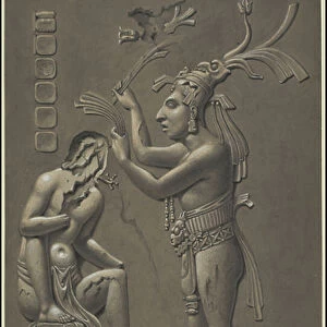 A collection of Waldeck's original artwork of Mesoamerica, Box 4 of 22, 1831 (print)