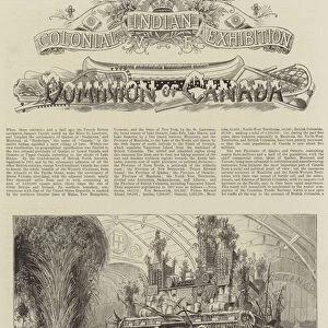 Colonial and Indian Exhibition, the Dominion of Canada (engraving)