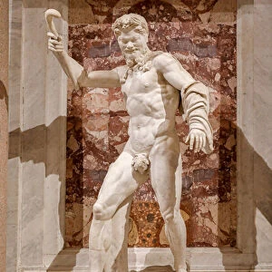 Colossal statue of fighting Satyr, about 130 (sculpture)