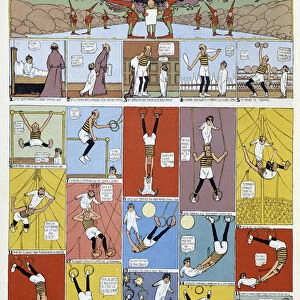 Comics by Little Nemo, Lustration by Winsor McCay (1867-1934) 04 / 02 / 1906 - "Little Nemo in the Land of Dreams"was the title of the French translation of the American comic strip published in 1908 in the weekly La