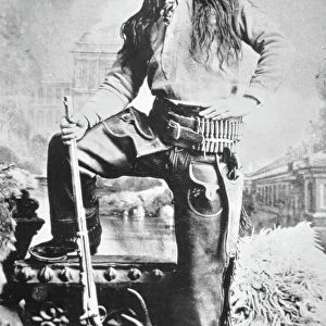 Commodore Perry Owens (1852-1919) (b / w photo)