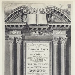 Common Prayer, HMs Printers 1662 (b / w photo)