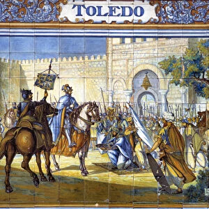 The Conquest of Toledo in 1085 (ceramic)