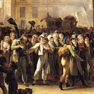The Conscripts of 1807 Marching Past the Gate of Saint-Denis, detail of the conscripts