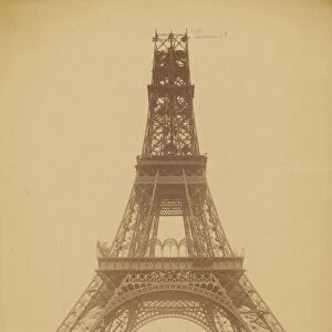 Construction of the Eiffel Tower, 1888 (albumen silver print)