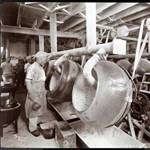 Cooks working in the kitchen at Maillards Chocolate Manufacturers
