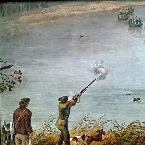 The Coot Hunt of Ferdinand I of the Two Sicilies (or Ferdinand IV of Naples) (1751-1825