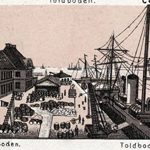 Copenhagen (Copenhagen), Denmark: view of Toldboden (harbour, harbor)