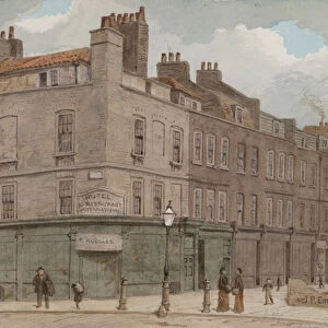 Corner of Little Newport Street and Lisle Street, London (w / c on paper)
