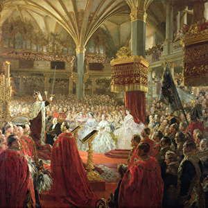 The Coronation of King William I in Koenigsberg in 1861, c. 1861 / 65 (oil on canvas)