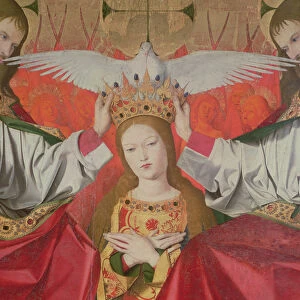 Detail of the Coronation of the Virgin, 1453-54 (oil on panel)