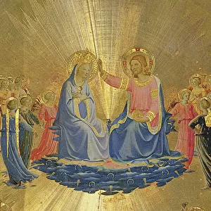 The Coronation of the Virgin, c. 1440 (tempera on panel) (central detail of 49984)
