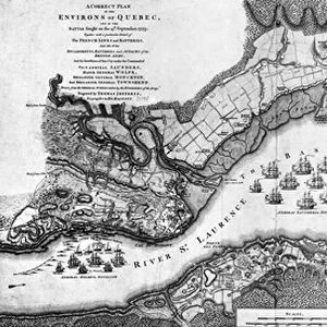 A Correct Plan of the environs of Quebec and of the battle fought on 13th September