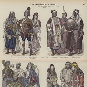 Costumes of Asia (coloured engraving)