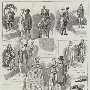 Costumes Past and Present at the Health Exhibition (engraving)