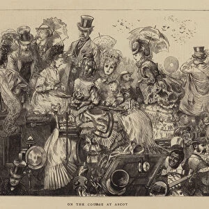 On the Course at Ascot (engraving)