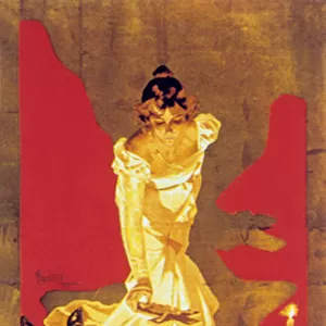 Cover by Adolf Hohenstein of score of opera Tosca by GiacomoPuccini, 1899