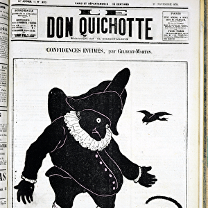 Cover of "Le Don Quixote", number 232, Satirique en N & B