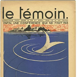 Cover for the magazine The Temoin, Satirical in Colours, 21 april 1935 (lithograph)