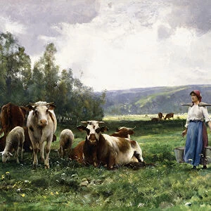 The Cow Pasture, (oil on canvas)