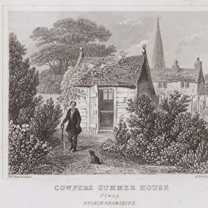 Cowpers Summer House, Olney, Buckinghamshire (engraving)