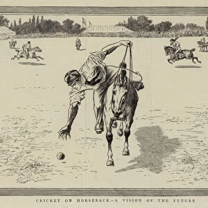 Cricket on Horseback, a Vision of the Future (engraving)