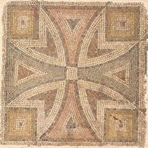 Cross, 4th-5th century (marble tesserae)