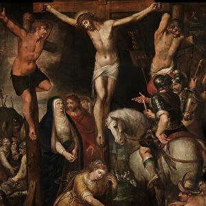 The Crucifixion (oil on panel)