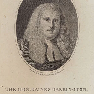 Daines Barrington, English lawyer, antiquary and naturalist (engraving)