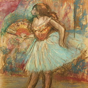 Dancer with a Fan, c. 1895-1900 (pastel)