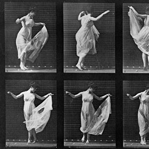 Dancing Woman, plate 187 from Animal Locomotion, 1887 (b / w photo)