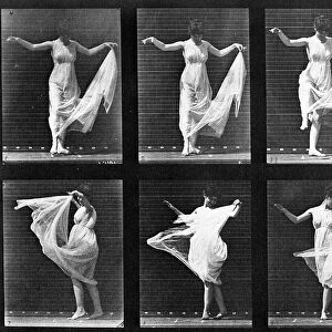 Dancing Woman, plate 187 from Animal Locomotion, 1887 (b / w photo)