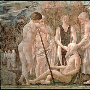 The Death of Adam, from the Legend of the True Cross cycle, completed 1464 (fresco)