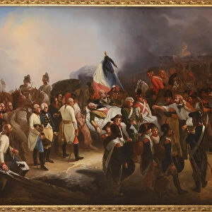 The death of General Marceau, by Bouchot, Francois (1800-1842). Oil on canvas