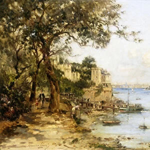 Debarkation at Dinard (oil on canvas)