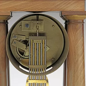 Decimal clock, c. 1798-1805 (pine, brass & enamel)