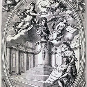 Dedicatory engraving to Gottfried Finger, 1688 (engraving)